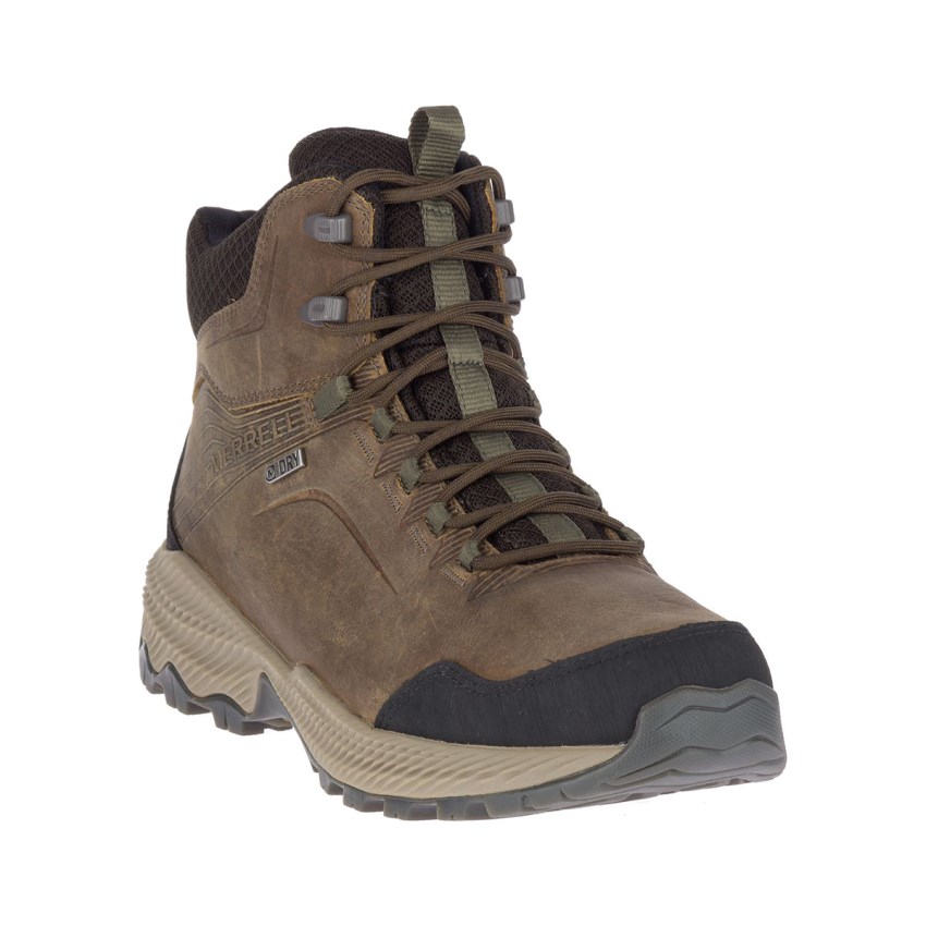 Chaussures Randonnée Merrell Forestbound Mid Waterproof Marron Homme | H.A.ZGNT